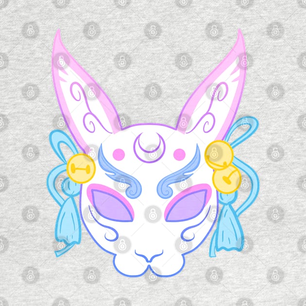 Usagi Mask (pastel) by Luna-Cooper